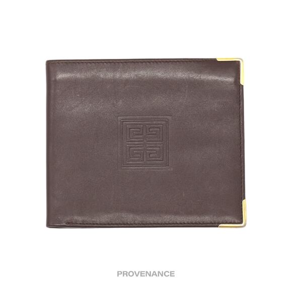 🔴 Givenchy Bifold Wallet - Chocolate Leather - Picture 1 of 6